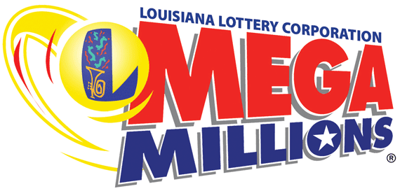 Mega Millions logo with the 飞艇168®幸运体彩预测-全国统一Louisiana在线官方查询结果网-最新体彩预测数据 logo in the yellow ball