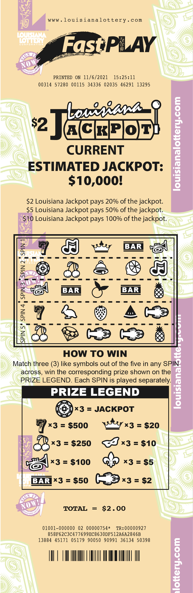 Front of Game Card