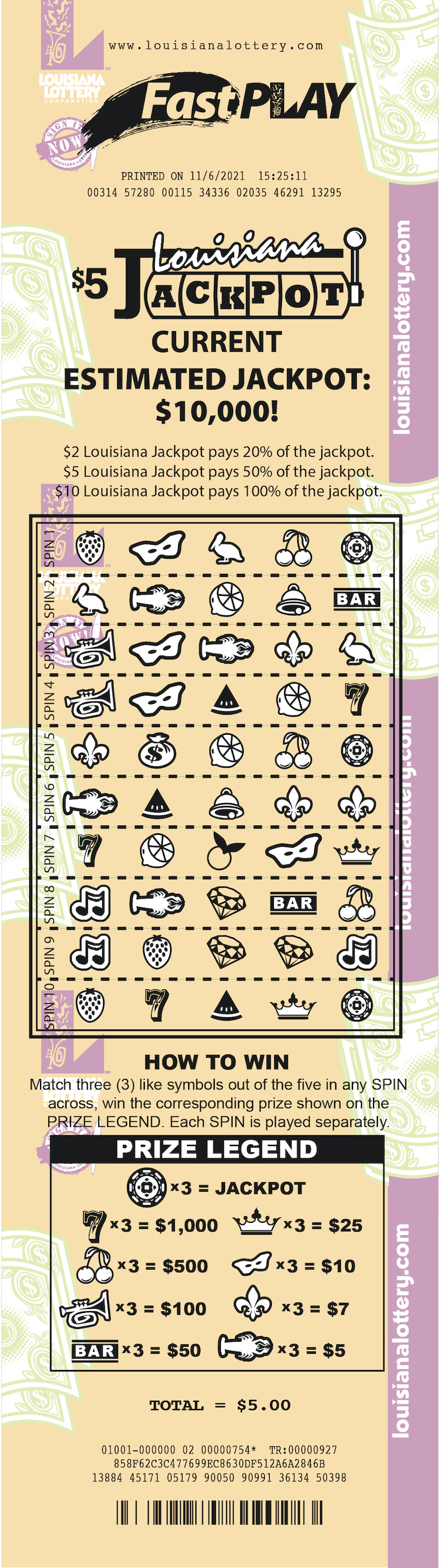 Front of Game Card